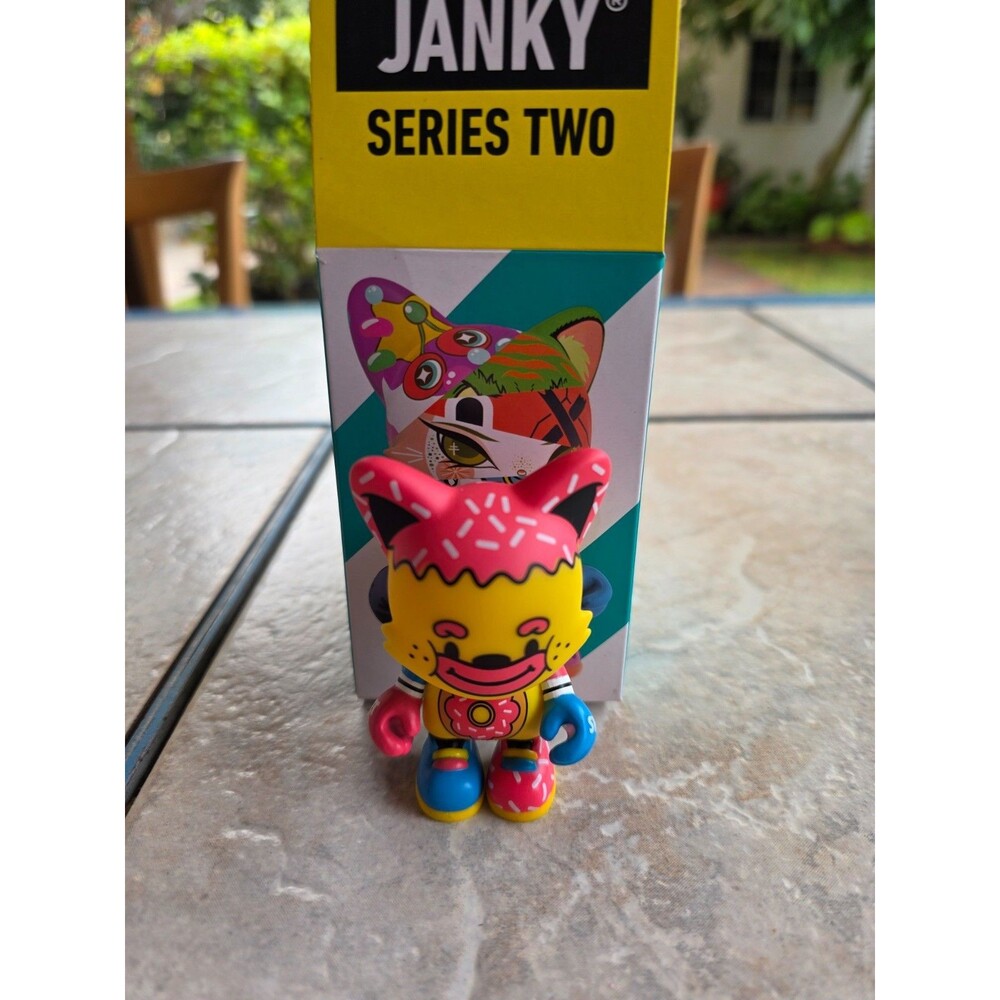 Superplastic Janky Series 2 Little Donut Chocotoy Pink Yellow Vinyl Figure w Box